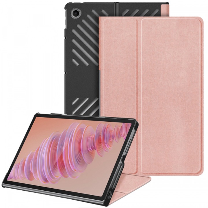 Husa pentru Lenovo Tab Plus, FoldPro, Roz