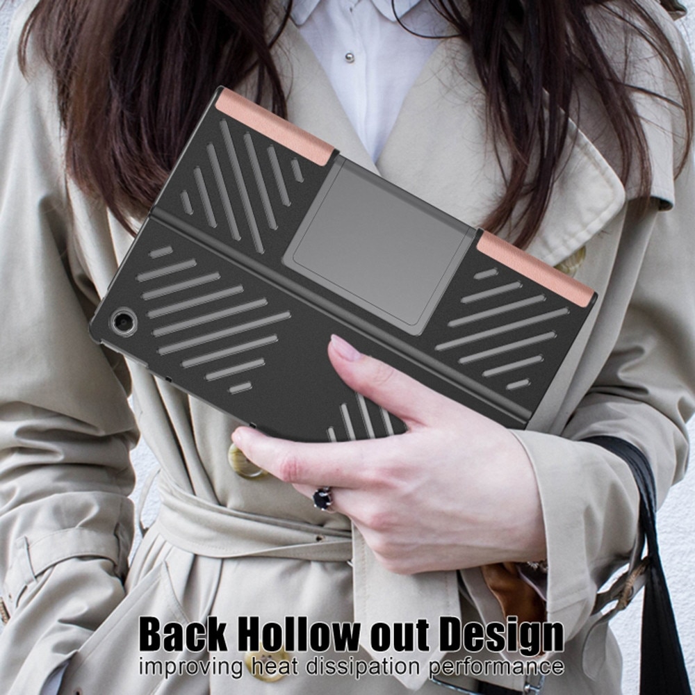 Husa pentru Lenovo Tab Plus, FoldPro, Roz