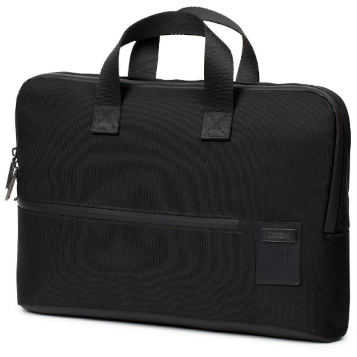 Geanta laptop Lexon Track Envelope compatibila cu laptop 15 inch, 40 x 4 x 28 cm, Negru
