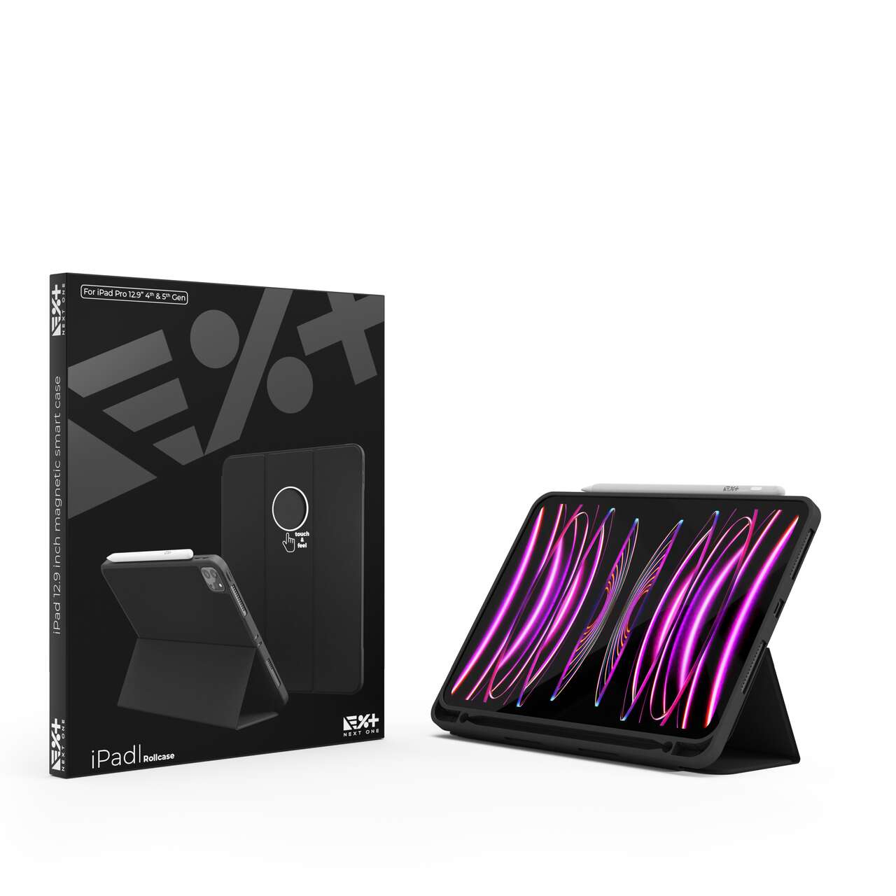 Husa de protectie Next One Rollcase pentru iPad 12.9inch, Black