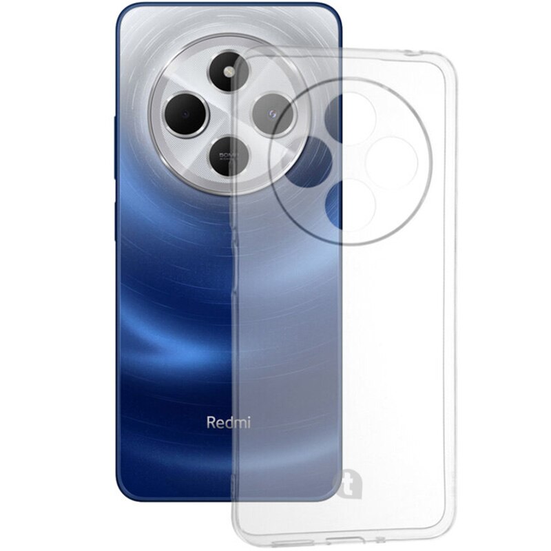 Husa de protectie telefonultau® din silicon pentru Xiaomi Redmi 14C, protectie camera, ultra slim, flexibila, transparenta, Crystal Clear