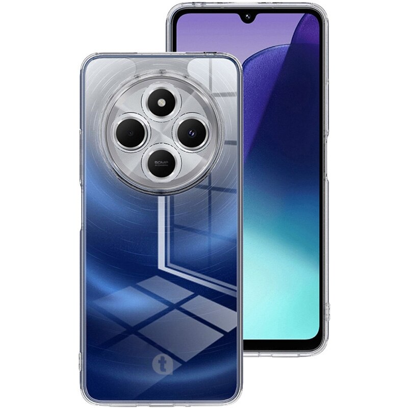 Husa de protectie telefonultau® din silicon pentru Xiaomi Redmi 14C, protectie camera, ultra slim, flexibila, transparenta, Crystal Clear