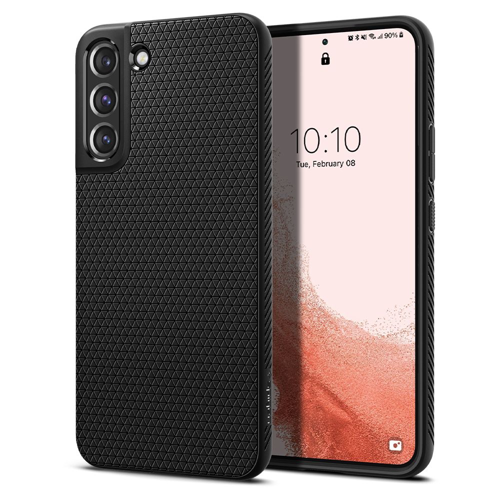 Husa, Spigen Liquid Air pentru Samsung Galaxy S22 Plus, Negru