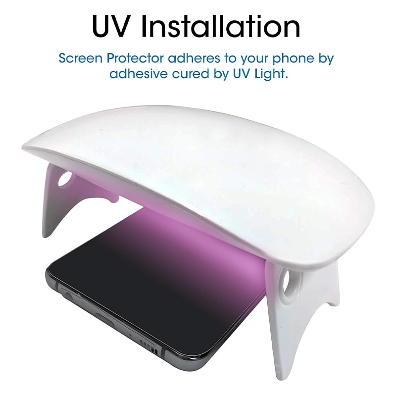 Folie protectie UV pentru Xiaomi Redmi Note 13 Pro, Optim Solution, Hidrogel cu Adeziv UV, Silicon Securizat, Kit complet, Include lampa si cablu tip C, Shock Absorbing, Long-Term Tested, Textura Sticla, Clear