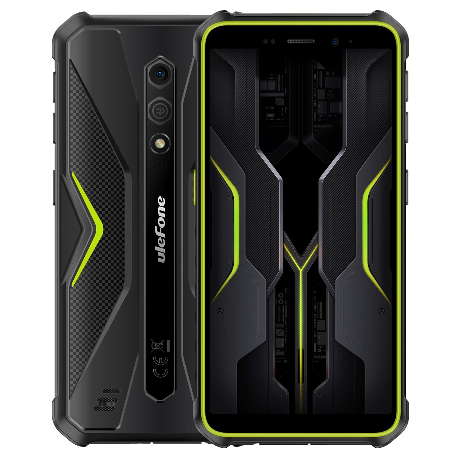 Telefon mobil Ulefone Armor X12 Pro, Dual SIM, 4G, Octa-Core Mediatek Helio G36, IPS 5.45-inch HD+, 8GB RAM (4GB + 4GB RAM), 64GB, 4860mAh, NFC, IP68, Android 13, Green