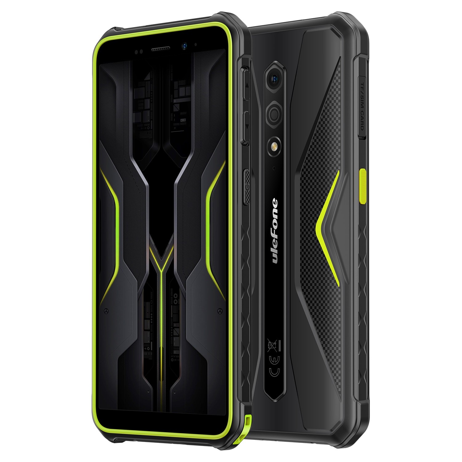 Telefon mobil Ulefone Armor X12 Pro, Dual SIM, 4G, Octa-Core Mediatek Helio G36, IPS 5.45-inch HD+, 8GB RAM (4GB + 4GB RAM), 64GB, 4860mAh, NFC, IP68, Android 13, Green