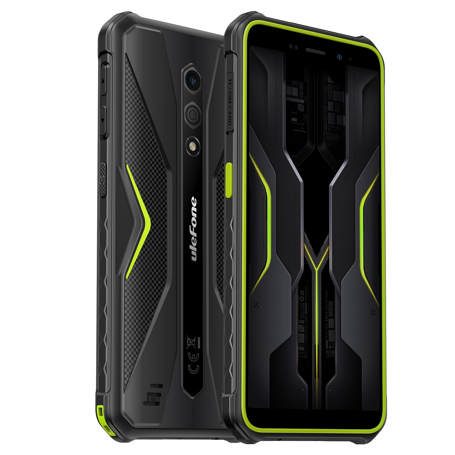 Telefon mobil Ulefone Armor X12 Pro, Dual SIM, 4G, Octa-Core Mediatek Helio G36, IPS 5.45-inch HD+, 8GB RAM (4GB + 4GB RAM), 64GB, 4860mAh, NFC, IP68, Android 13, Green