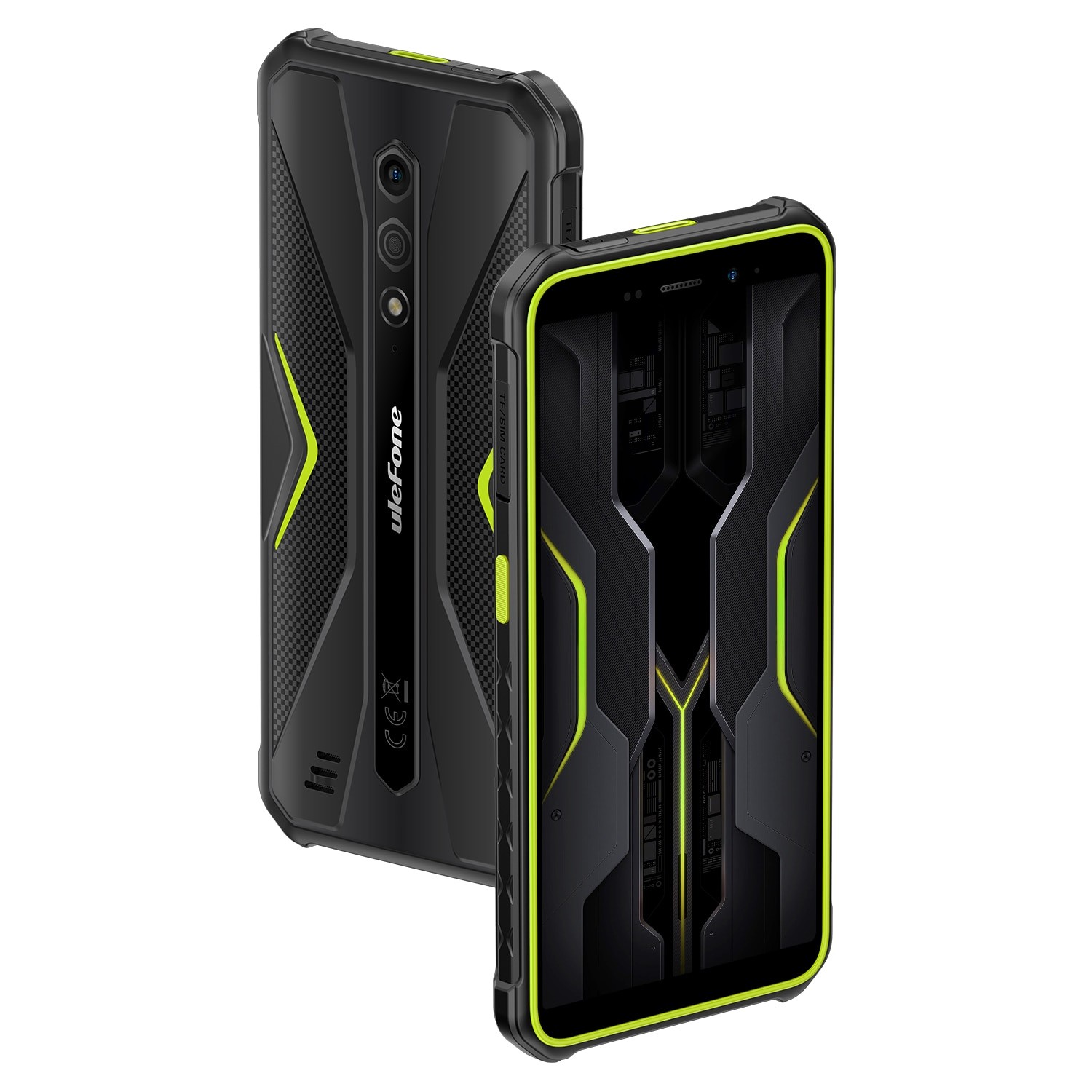 Telefon mobil Ulefone Armor X12 Pro, Dual SIM, 4G, Octa-Core Mediatek Helio G36, IPS 5.45-inch HD+, 8GB RAM (4GB + 4GB RAM), 64GB, 4860mAh, NFC, IP68, Android 13, Green
