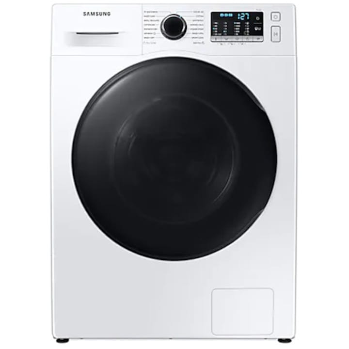 Masina de spalat rufe cu uscator Samsung WD80TA046BE/LE , 8 kg spalare, 5 kg uscare, 1400 rpm, Clasa C, Motor Digital Inverter, Eco Bubble, Bubble Soak, Steam, Airwash, Alb