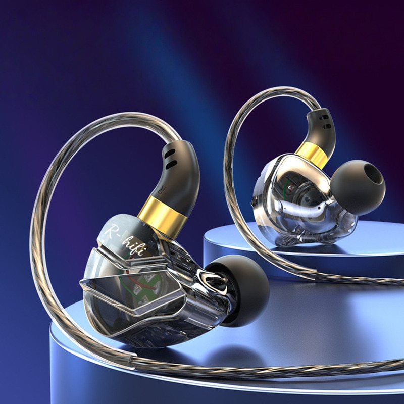 Casti cu fir, in-ear, microfon, control volum, 3.5mm Jack, 1.2 metri, sunet HiFi, negru