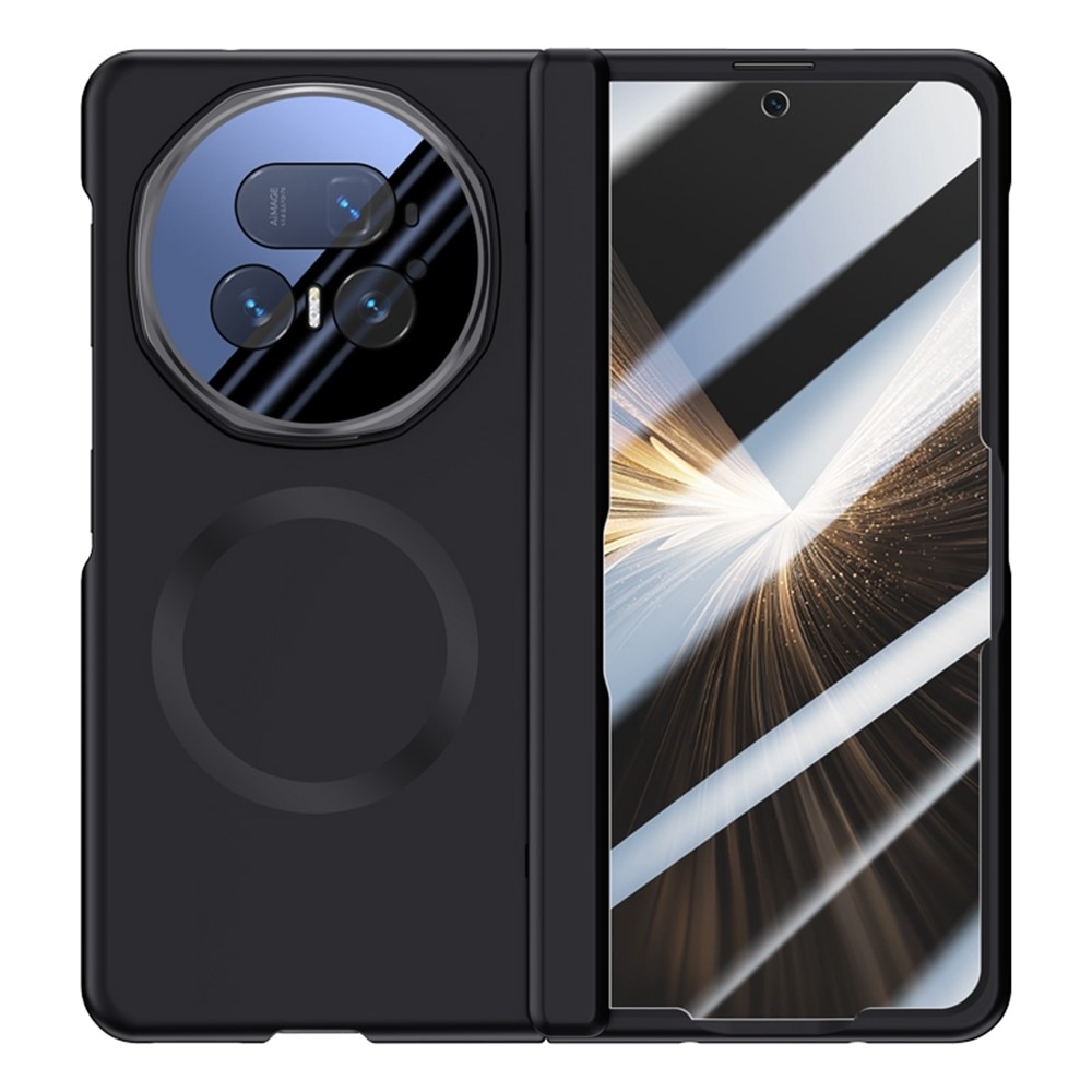 Husa pentru Honor Magic V5 5G, cu suport si sticla integrata, neagra