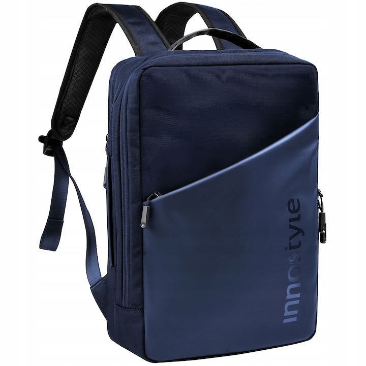 Rucsac laptop 15,6", Innostyle DailyCommute, waterproof, 21L, albastru, 44x31x15cm