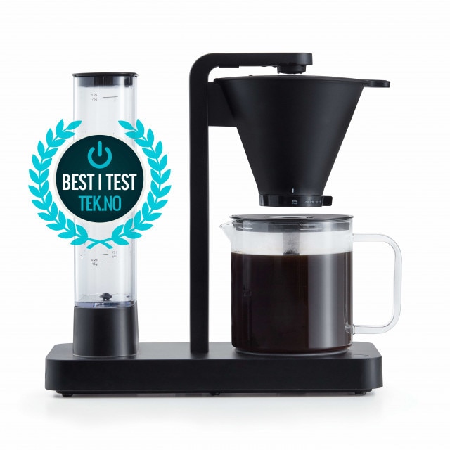 Cafetiera Wilfa Performance WSPL-3B, Temperatura constanta 94°C, 1800W, 1,25 L, 10 cesti, Mentinere cald 40 min, Control debit apa, Negru