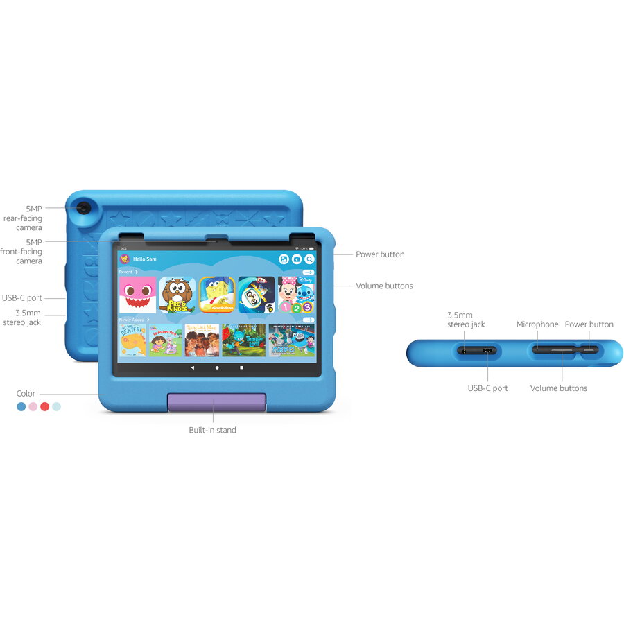 Tablet Amazon Fire HD10 Kids 13 Gen, 32GB, 10.1 inch, albastru