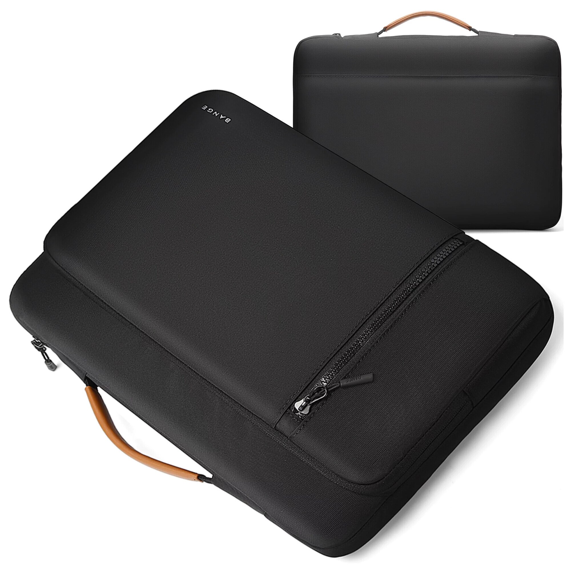 Geanta laptop Bange, waterproof, 14", neagra, 34x26x3.5 cm, multiple compartimente