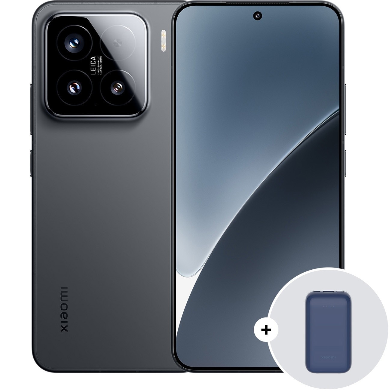 Telefon mobil Xiaomi 15, 12GB RAM, 256GB, 5G, Black + Xiaomi 10W Wireless Power Bank 10000mah