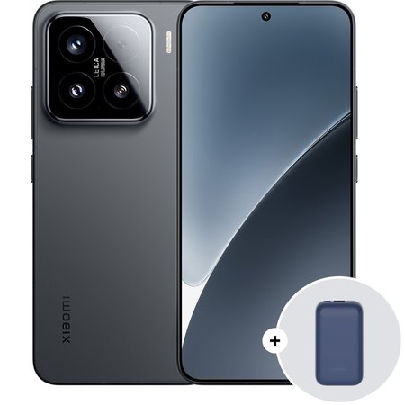 Telefon mobil Xiaomi 15, 12GB RAM, 256GB, 5G, Black + Xiaomi 10W Wireless Power Bank 10000mah