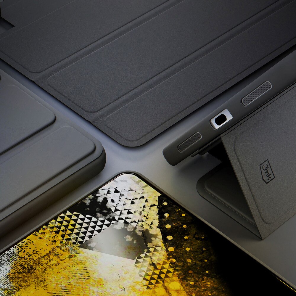 Husa tabletă 3MK Soft, tri-fold, neagră, Samsung Galaxy Tab S11