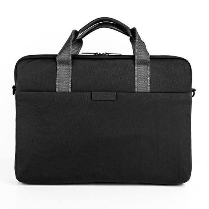 Geanta laptop, UNIQ, Textil, Negru