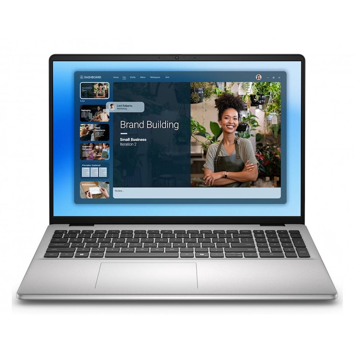 Laptop Dell DC16251 Intel Core 5 120U 40.6Cm 16Inch Full HD+ 16GB RAM DDR5-SDRAM 512 GB SSD Wi-Fi 6E (802.11ax) Windows 11 Pro, Platinum Silver