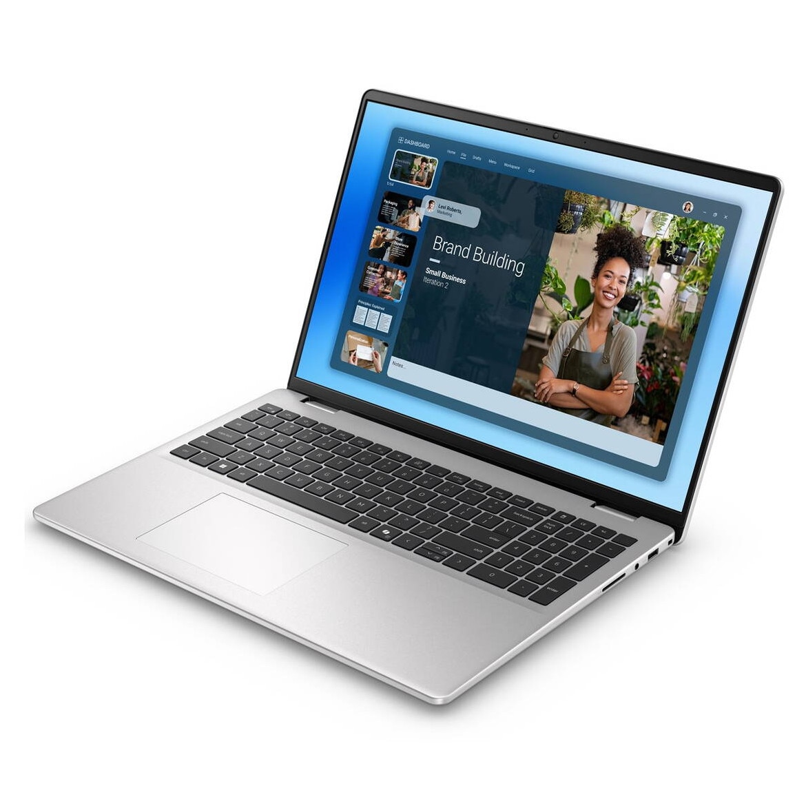 Laptop Dell DC16251 Intel Core 5 120U 40.6Cm 16Inch Full HD+ 16GB RAM DDR5-SDRAM 512 GB SSD Wi-Fi 6E (802.11ax) Windows 11 Pro, Platinum Silver