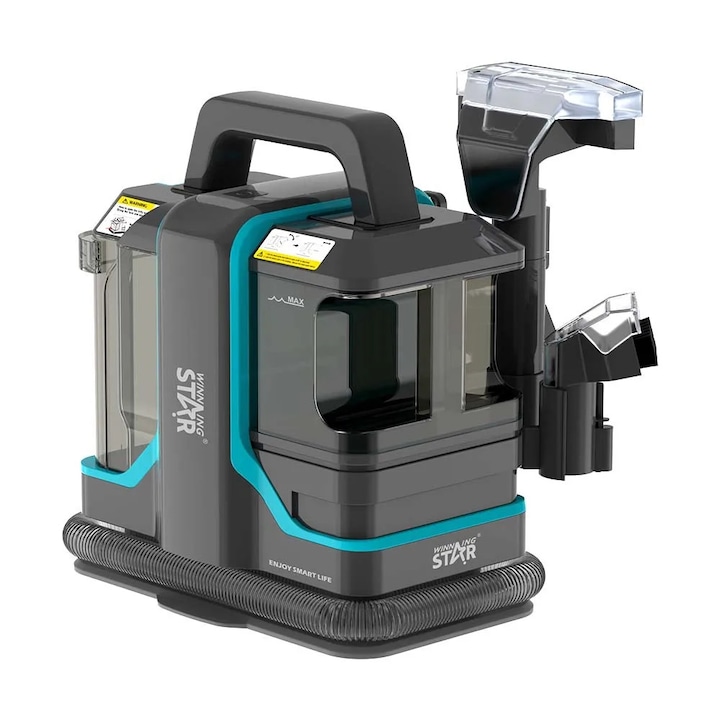 Aspirator portabil pentru covoare, 450W, curatare umeda si uscata, 1080ml, 5m cablu