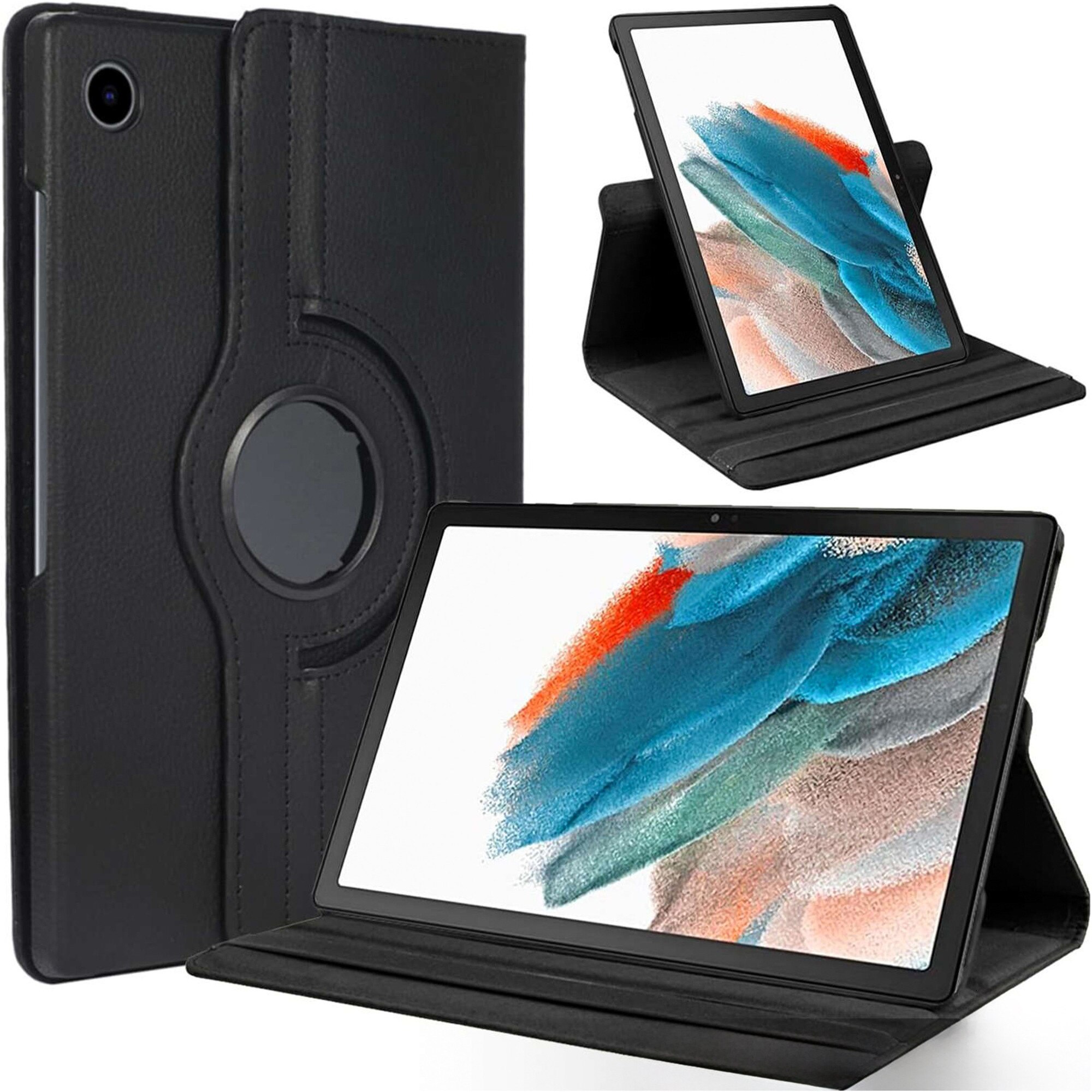 Etui obrotiv 360 pentru Samsung Galaxy Tab A9 Plus 2023 11", Alogy, negru, material ecologic, functie Sleep/Wake Up