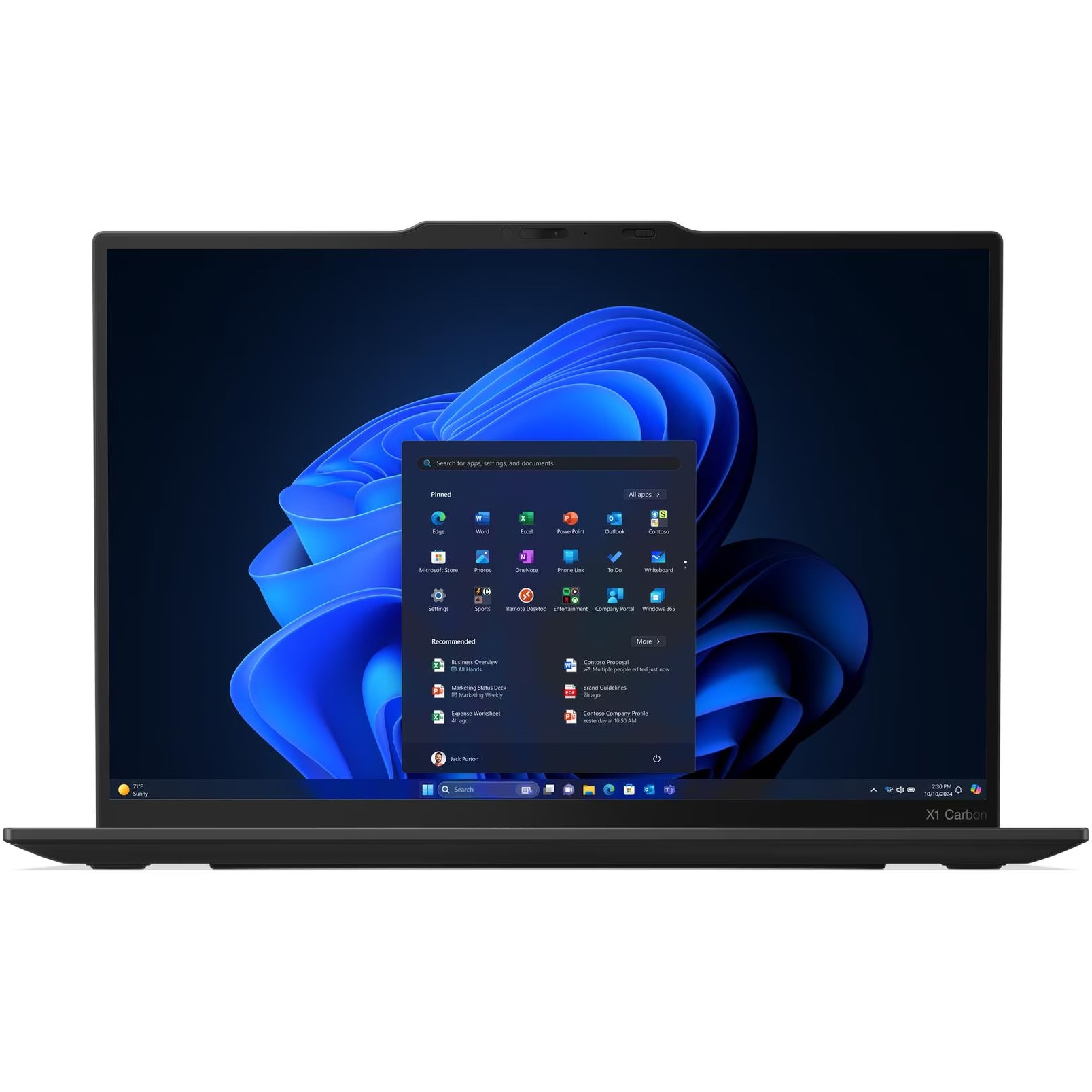 Laptop Lenovo ThiPad X1 Carbon Gen 13 Aura Edition cu procesor Intel Core™ Ultra 7 265U pana la 5.3GHz, 14" WUXGA, IPS, 64GB LPDDR5x RAM, 1TB SSD, Intel® Graphics , Windows® 11 Pro, Black, 3Y Courier