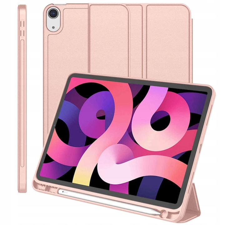 Husa tableta Alogy, Poliuretan termoplastic, pentru Apple iPad Air 4 2020/Air 5 2022, 10.9", roz
