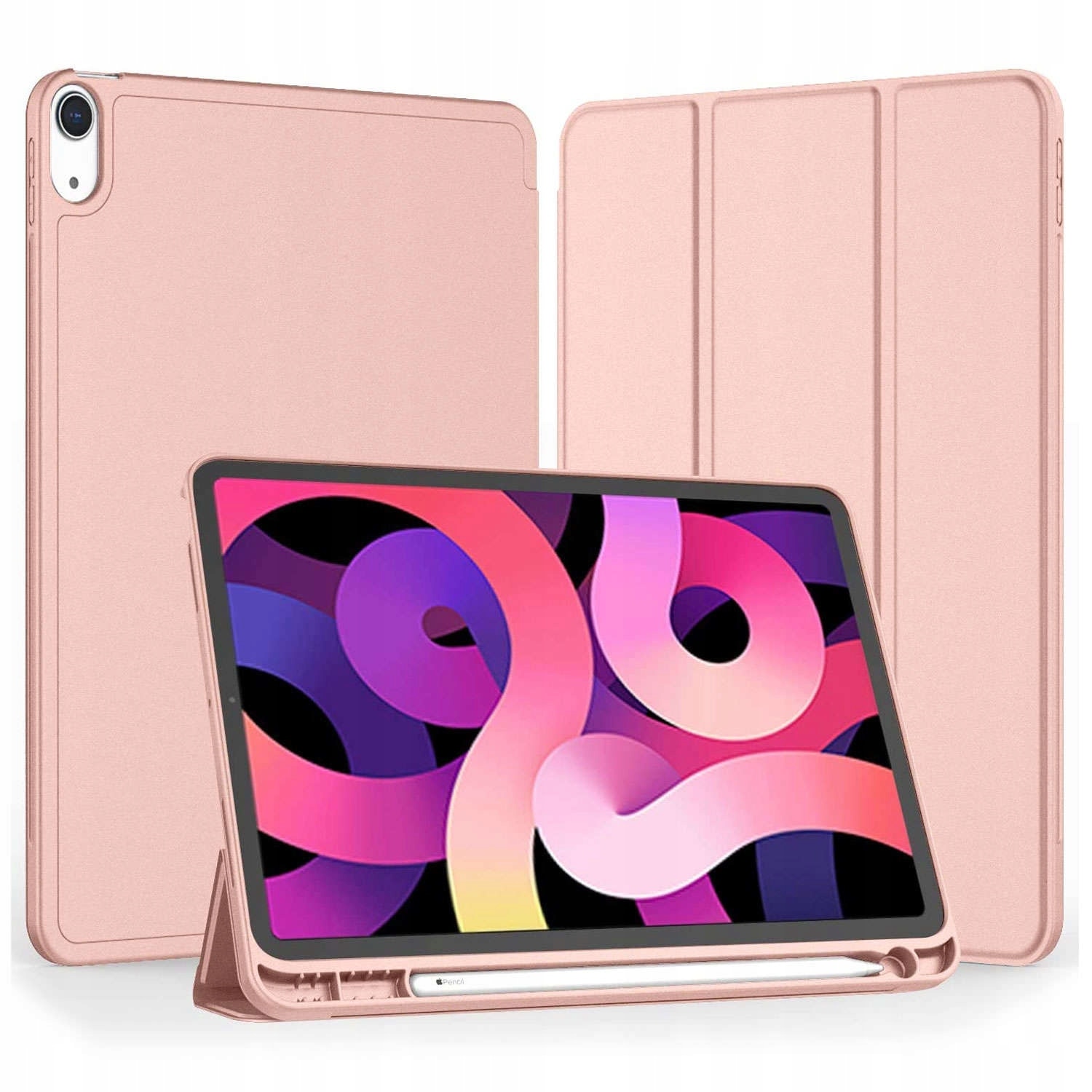 Husa tableta Alogy, Poliuretan termoplastic, pentru Apple iPad Air 4 2020/Air 5 2022, 10.9", roz