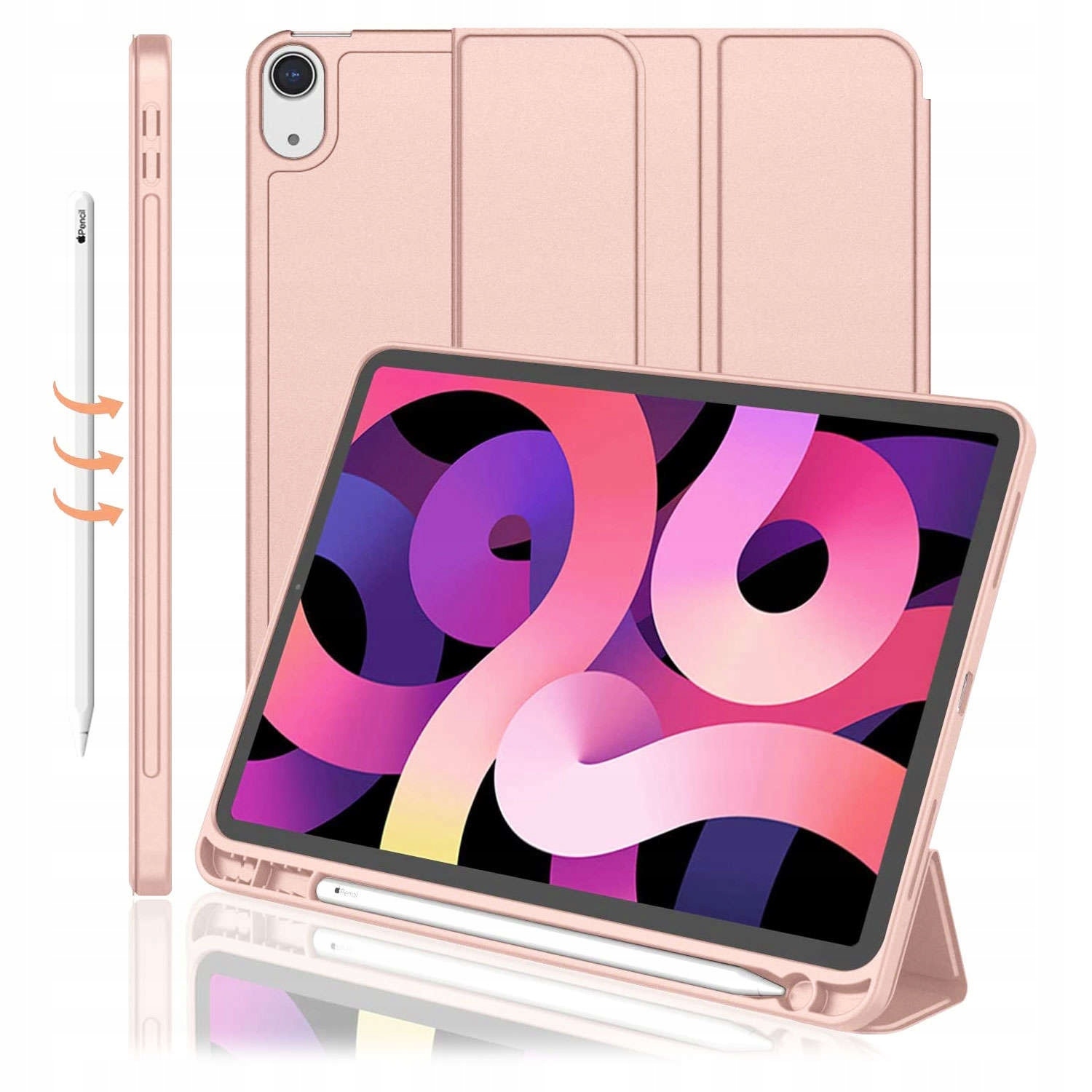 Husa tableta Alogy, Poliuretan termoplastic, pentru Apple iPad Air 4 2020/Air 5 2022, 10.9", roz