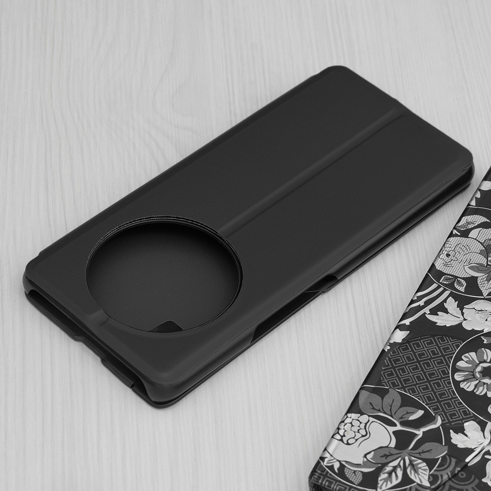 Husa pentru Honor Magic 7 Lite Tip Carte, S-View, Functie de Stand, Calitate Premium, Antisoc, Protectie Sporita, Negru