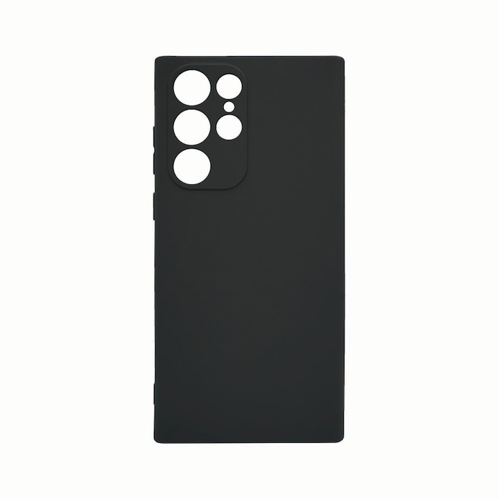 Husa BestCase®, Compatibila Cu Samsung Galaxy S23 Ultra, Slim 0.8 MM, Rezistenta la uzura, Protectie Camera, Negru