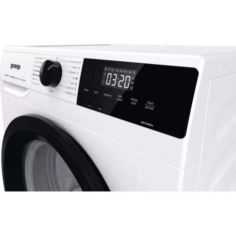 Mașină de spălat cu uscător Gorenje W1D2A964ADS, Capacitate spălare: 9 kg, Capacitate uscare: 6 kg, Display LED, Alb