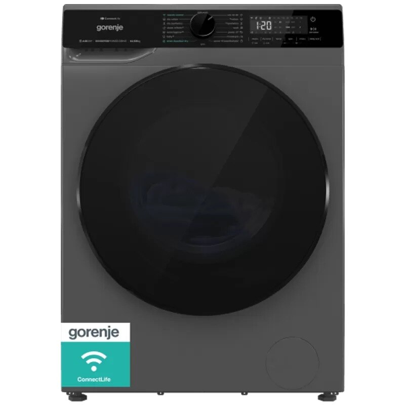 Mașină de spălat cu uscător Gorenje WD2PA1X64A2DGW, Capacitate spălare: 10,5 kg, Capacitate uscare: 6 kg, Display LED, Gri