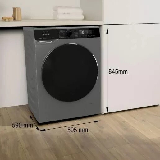 Mașină de spălat cu uscător Gorenje WD2PA1X64A2DGW, Capacitate spălare: 10,5 kg, Capacitate uscare: 6 kg, Display LED, Gri