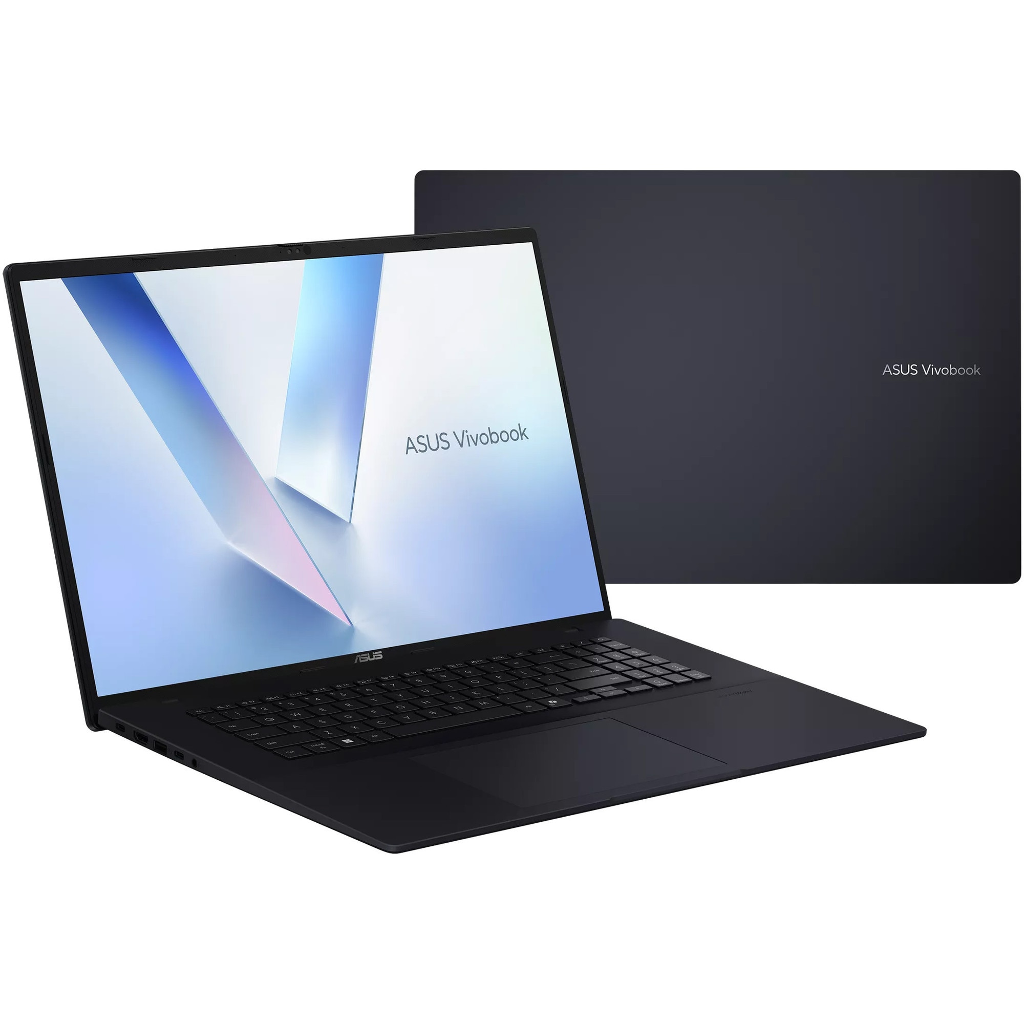 Laptop ASUS Vivobook 18 M1807GA cu procesor AMD Ryzen™ AI 7 445 pana la 4.6GHz, 18" WUXGA, IPS, 144Hz, 32GB DDR5 RAM, 1TB SSD, AMD Radeon™ Graphics, No OS, Quiet Blue