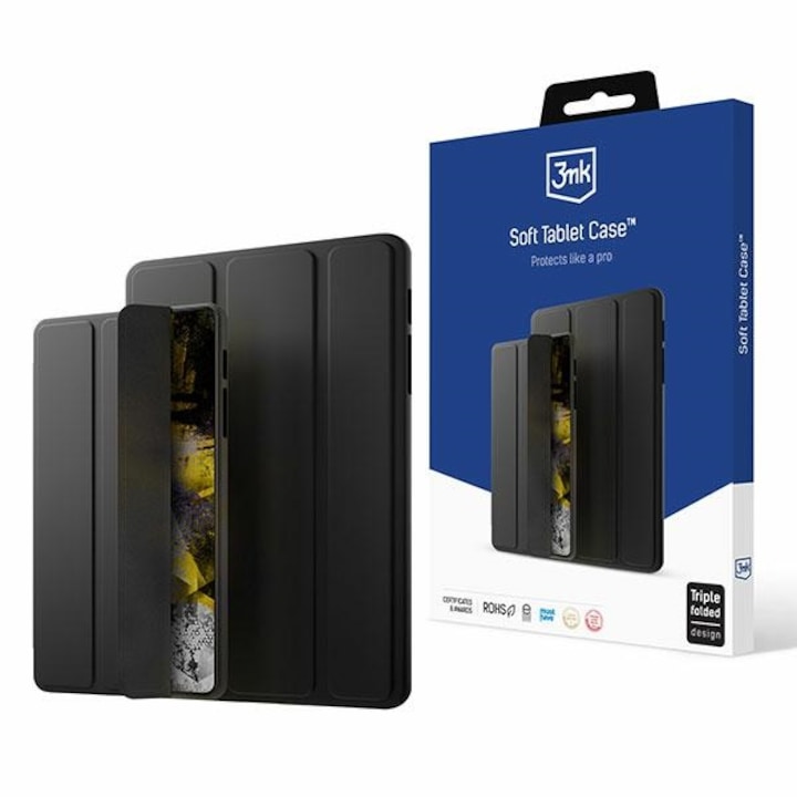Husa tableta 3MK pentru iPad Mini 7.9", neagra, design elegant, protectie solida