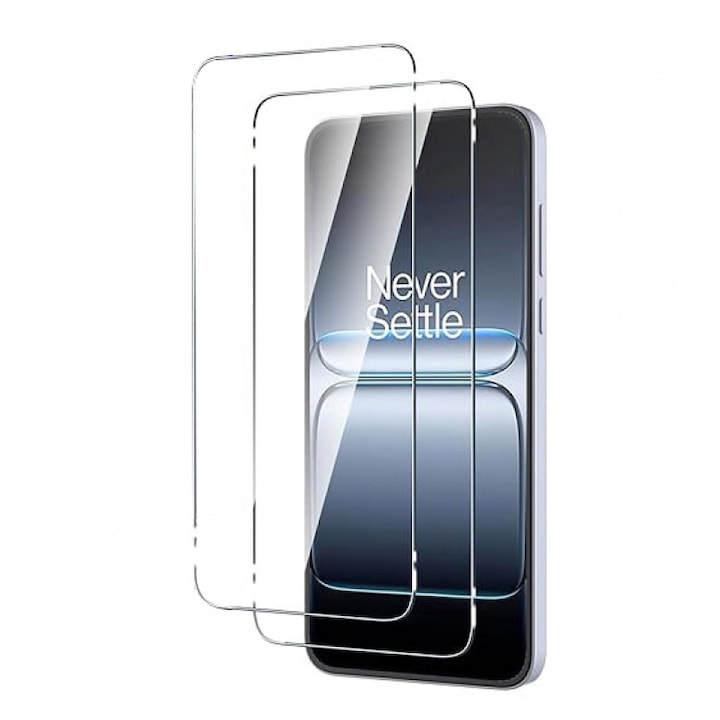 Folie protectie ecran OnePlus Nord 5, set 2 bucati, sticla securizata, transparenta, 0.33mm