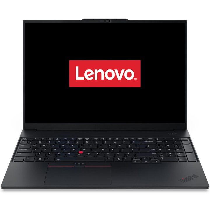 Laptop Lenovo ThinkPad E16 Gen 3 cu procesor AMD Ryzen 5 230 pana la 4.9GHz, 16" WUXGA , IPS, 32GB DDR5 RAM, 1TB SSD, AMD Radeon™ 760M Graphics, No OS, Black, 3Y Courier