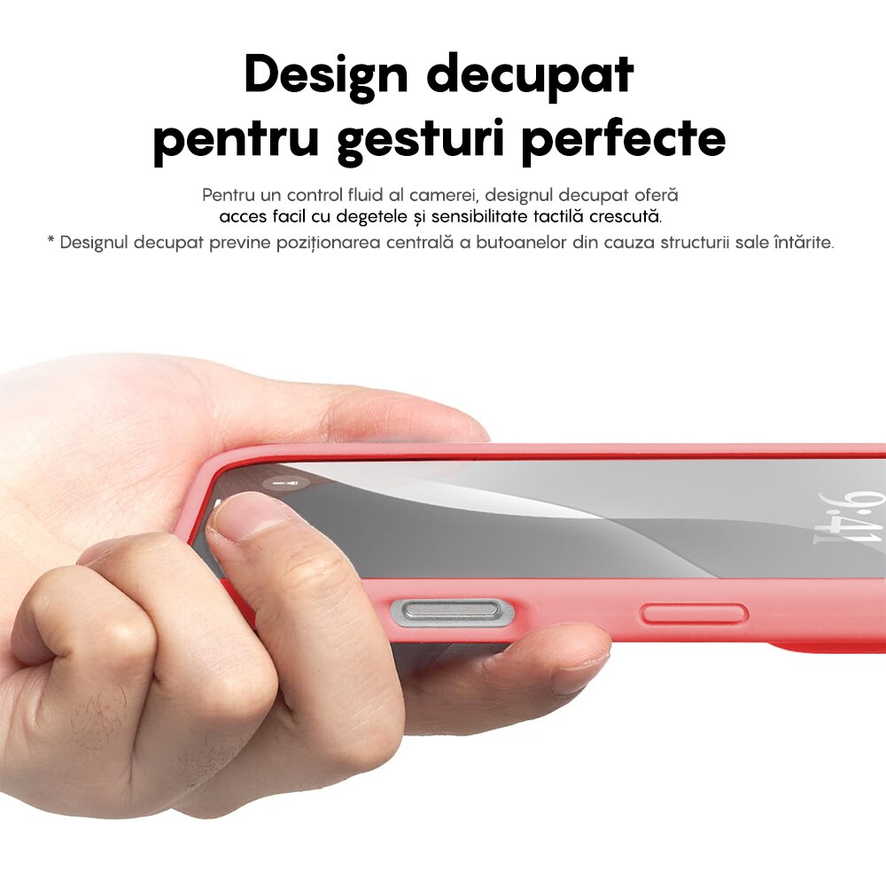 Husa CASEY STUDIOS™ compatibila cu iPhone 16 Pro Max, Soft Silicone Premium, Microfibra in Interior, Roz, de Protectie, Ultra Slim, pentru Incarcare Wireless, Margini Ridicate de Protectia Ecranului si a Camerelor