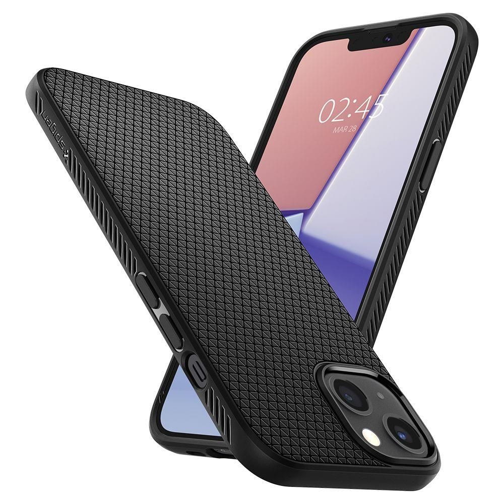 Carcasa Spigen Liquid Air compatibila cu Apple iPhone 13 Matte Black
