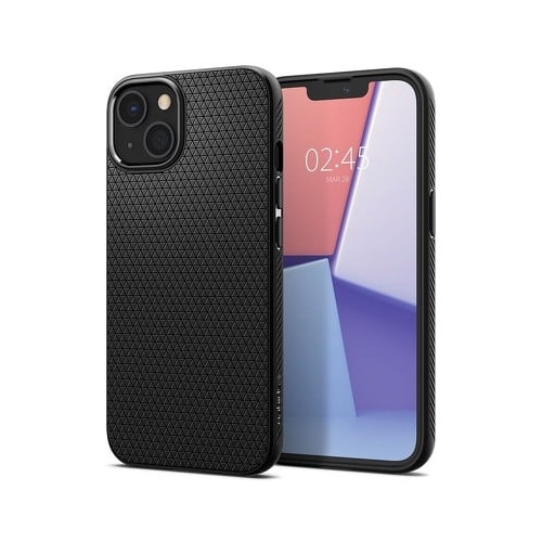 Carcasa Spigen Liquid Air compatibila cu Apple iPhone 13 Matte Black