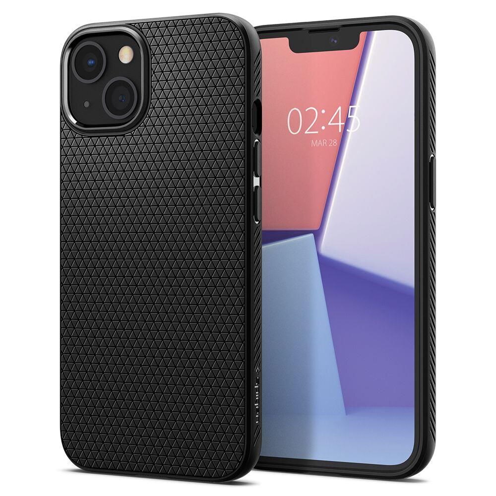 Carcasa Spigen Liquid Air compatibila cu Apple iPhone 13 Matte Black