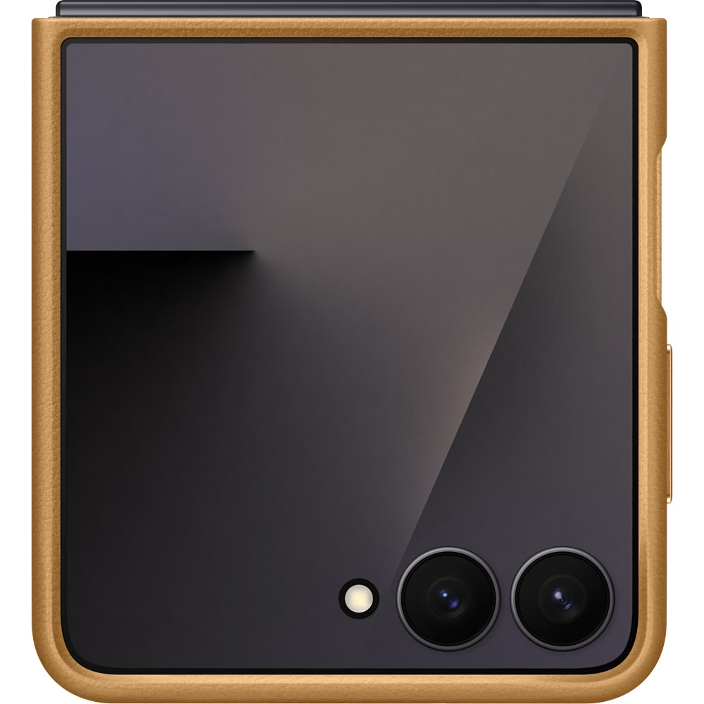 Husa de protectie Samsung Kindsuit (Leather) Case pentru Galaxy Flip7, Camel