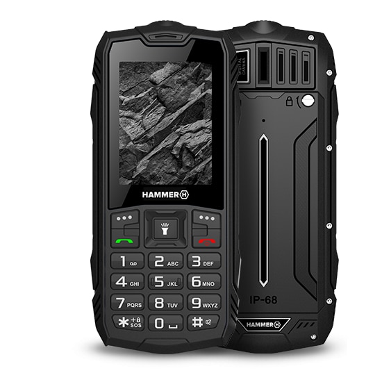 Telefon Mobil MyPhone Hammer Rock LTE, Dual SIM, 64 MB RAM, 1 GB, 4G, negru