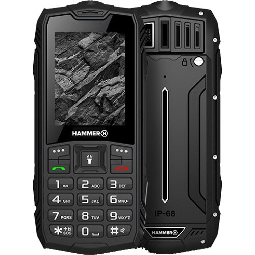 Telefon Mobil MyPhone Hammer Rock LTE, Dual SIM, 64 MB RAM, 1 GB, 4G, negru