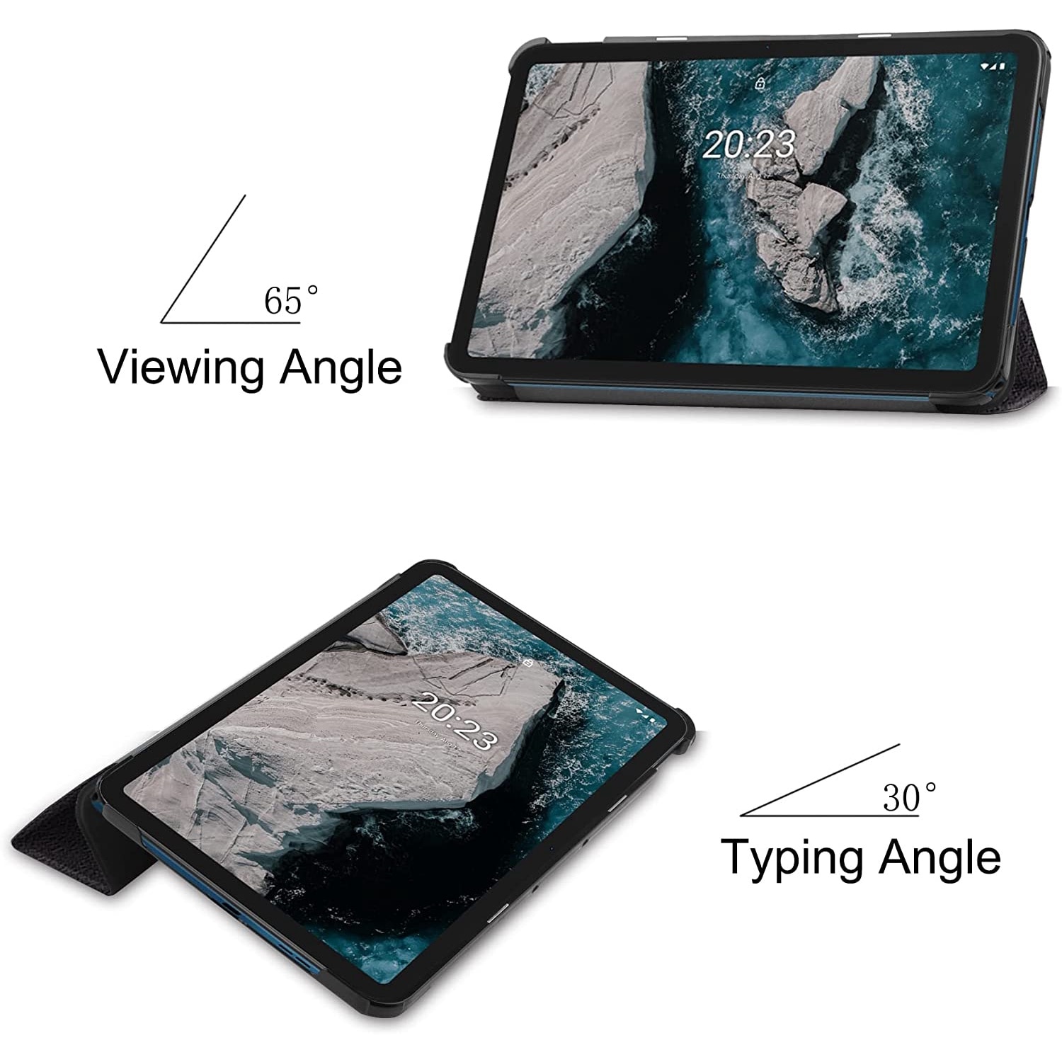 Husa pentru Samsung Galaxy Tab S10Lite/S10/S10Fe/S9/S9 FE, Slim, Smart Cover, Trifold, 11", model Don"t Touch Me, Sigloo