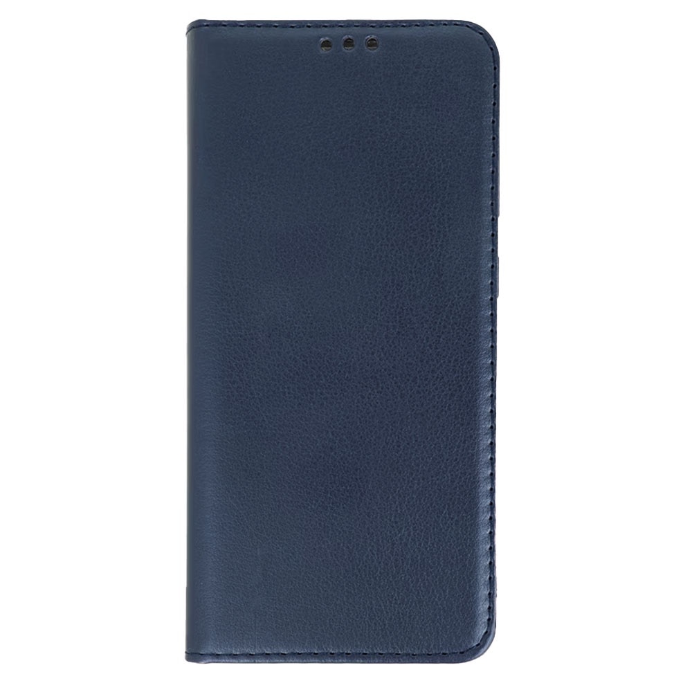 Husa telefon, compatibila Motorola Moto G04 / G24, PU Leather Smart Book, Piele ecologica, Inchidere magnetica, Buzunar card, Functie stand, Acoperire completa, Decupaj difuzor apeluri, Protectie 360 de grade, Tip carte, Bleumarin