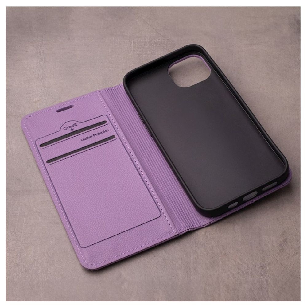 Husa tip carte, Carouri, Eleganta, compatibila cu Xiaomi Redmi Note 14 pro 5G, G-Tech Flip Book, inchidere magnetica, buzunar card, premium stand, Mov lavanda